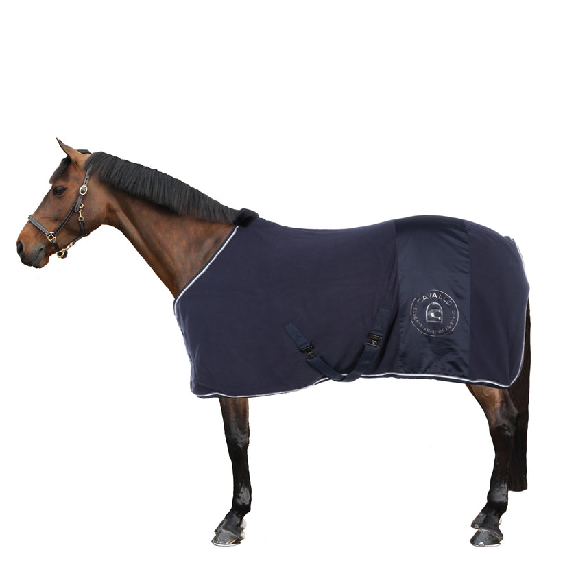 Cavallo Coperta in Pile Heida Blu scuro Cavallo Coperta in Pile Heida Blu scuro