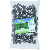 Ako Topisolator Corda/Filo Pali in Acciaio Ovali Nero Ako Topisolator Corda/Filo Pali in Acciaio Ovali Nero