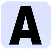 Hippotonic Lettere di Maneggio Stickers Bianco Hippotonic Lettere di Maneggio Stickers Bianco