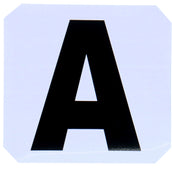 Hippotonic Lettere di Maneggio Stickers Bianco Hippotonic Lettere di Maneggio Stickers Bianco