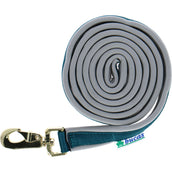 Bucas Lead Rein Dublin Padded Atlantico/Argento Bucas Lead Rein Dublin Padded Atlantico/Argento