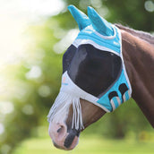 Shires Maschera Antimosche Con frangia sul naso Teal Shires Maschera Antimosche Con frangia sul naso Teal