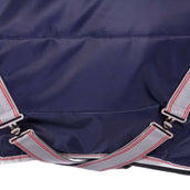 WeatherBeeta Schienale stabile Medium Lite ComFiTec Collo standard trapuntato a canale 210D Navy/Silver/Red WeatherBeeta Schienale stabile Medium Lite ComFiTec Collo standard trapuntato a canale 210D Navy/Silver/Red