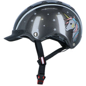 Casco Casco da equitazione Nori Nero/Grigio/Unicorno Casco Casco da equitazione Nori Nero/Grigio/Unicorno
