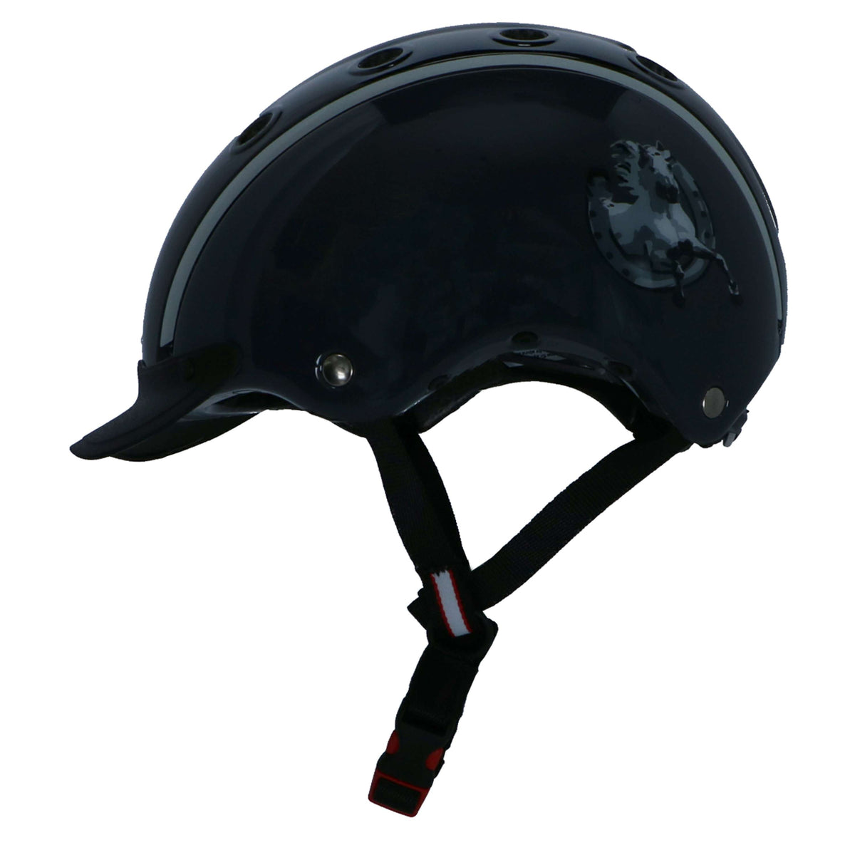 Casco Cappellino Nori Nero/Grigio/Ferro di cavallo Casco Cappellino Nori Nero/Grigio/Ferro di cavallo