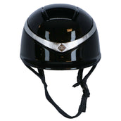 Charles Owen Casco da equitazione Halo Luxe Nero/platino lucido Charles Owen Casco da equitazione Halo Luxe Nero/platino lucido