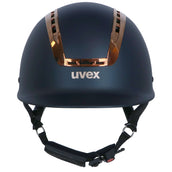 Uvex Casco da equitazione Suxxeed Chrome Blu opaco/Corallo Uvex Casco da equitazione Suxxeed Chrome Blu opaco/Corallo