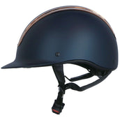 Uvex Casco da equitazione Suxxeed Chrome Blu opaco/Corallo Uvex Casco da equitazione Suxxeed Chrome Blu opaco/Corallo