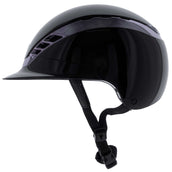 Pikeur Casco da equitazione AirLuxe CHROME Nero lucido Pikeur Casco da equitazione AirLuxe CHROME Nero lucido