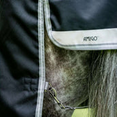Amigo Bravo 12XL originale Turnout medio 250g Black/Titanium Grey Amigo Bravo 12XL originale Turnout medio 250g Black/Titanium Grey