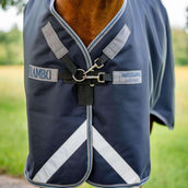 Rambo Turnout 1680D 0g Blu marino/Grigio temporale/Argento Rambo Turnout 1680D 0g Blu marino/Grigio temporale/Argento