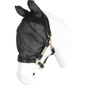 EQUITHÈME Capezza con Maschera Antimosche con Protezione UV Nero EQUITHÈME Capezza con Maschera Antimosche con Protezione UV Nero
