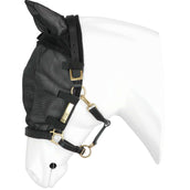 EQUITHÈME Capezza con Maschera Antimosche con Protezione UV Nero EQUITHÈME Capezza con Maschera Antimosche con Protezione UV Nero