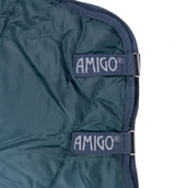 Amigo Copricollo Ripstip Insulator Stable 200g Dynasty Green/Navy/Silver Amigo Copricollo Ripstip Insulator Stable 200g Dynasty Green/Navy/Silver