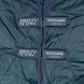 Amigo Copricollo Ripstip Insulator Stable 200g Dynasty Green/Navy/Silver Amigo Copricollo Ripstip Insulator Stable 200g Dynasty Green/Navy/Silver