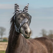 Velder Horsewear Essentials Maschera per Mosche Zebra con Orecchie Nero/Bianco Velder Horsewear Essentials Maschera per Mosche Zebra con Orecchie Nero/Bianco