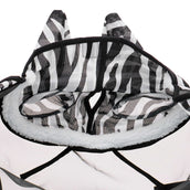 Velder Horsewear Essentials Maschera per Mosche Zebra con Orecchie Nero/Bianco Velder Horsewear Essentials Maschera per Mosche Zebra con Orecchie Nero/Bianco