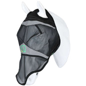 Agradi Horse Maschera per Mosche Fine Mesh con Foro per Orecchio e Naso Nero Agradi Horse Maschera per Mosche Fine Mesh con Foro per Orecchio e Naso Nero