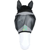Agradi Horse Maschera per Mosche Fine Mesh con Orecchie Nero Agradi Horse Maschera per Mosche Fine Mesh con Orecchie Nero