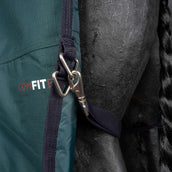 WeatherBeeta ComFiTec Plus Dynamic Turnout High Neck 100g Forest Green/Navy WeatherBeeta ComFiTec Plus Dynamic Turnout High Neck 100g Forest Green/Navy