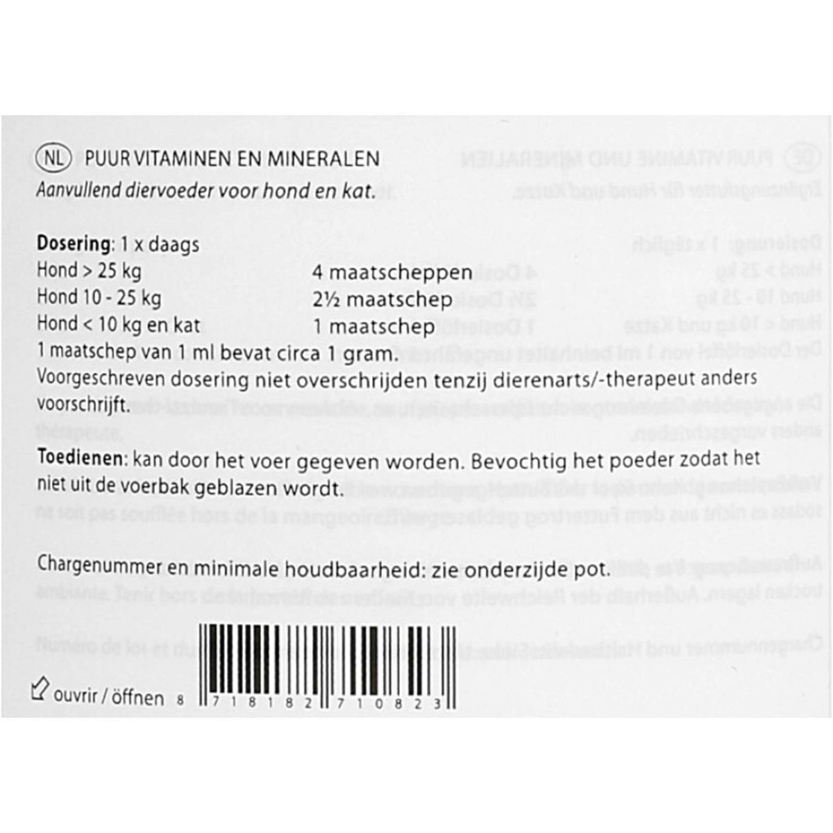 Puur Natuur Vitamine Minerali Cane/Gatto Puur Natuur Vitamine Minerali Cane/Gatto