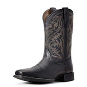 Ariat Stivale western Sports Herdsman Man's Black Deertan Ariat Stivale western Sports Herdsman Man's Black Deertan