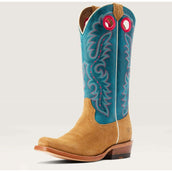 Ariat Stivali Western Futurity Boon Donne Buckskin Roughout Ariat Stivali Western Futurity Boon Donne Buckskin Roughout
