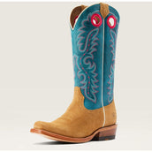 Ariat Stivali Western Futurity Boon Donne Buckskin Roughout Ariat Stivali Western Futurity Boon Donne Buckskin Roughout