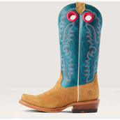 Ariat Stivali Western Futurity Boon Donne Buckskin Roughout Ariat Stivali Western Futurity Boon Donne Buckskin Roughout