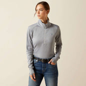 Ariat Shirt Team EQ 1/2 ZP Alloy Heather Ariat Shirt Team EQ 1/2 ZP Alloy Heather