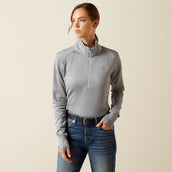 Ariat Shirt Team EQ 1/2 ZP Alloy Heather Ariat Shirt Team EQ 1/2 ZP Alloy Heather