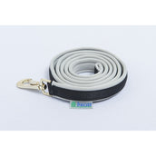 Bucas Lead Rein Dublin Padded Black/Silver Bucas Lead Rein Dublin Padded Black/Silver
