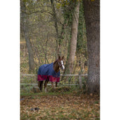 EQUITHÈME Tappeto da Esterno Tyrex 1200D 450g Navy/Bordeaux EQUITHÈME Tappeto da Esterno Tyrex 1200D 450g Navy/Bordeaux