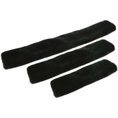 EQUITHÈME Copri Cinghia in Pelo Teddy Nero EQUITHÈME Copri Cinghia in Pelo Teddy Nero