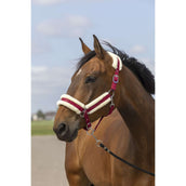 EQUITHÈME Capezzina Mouton Borgogna/Bianco EQUITHÈME Capezzina Mouton Borgogna/Bianco