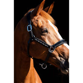 HB Showtime Capezzina Rivet Swarovski Pelle Nero/blu marino HB Showtime Capezzina Rivet Swarovski Pelle Nero/blu marino