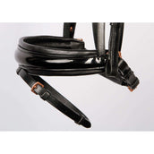 Harry's Horse Briglia Rosegold Lacque II con Caveson Svedese Nero Harry's Horse Briglia Rosegold Lacque II con Caveson Svedese Nero