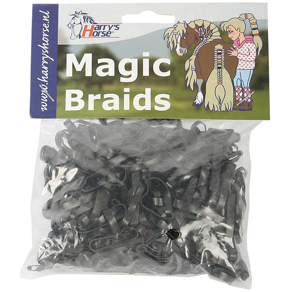 Harry's Horse Elastici Magic Braids Busta Nero Harry's Horse Elastici Magic Braids Busta Nero