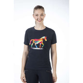 HKM T-Shirt Colourful Horse Blu scuro HKM T-Shirt Colourful Horse Blu scuro