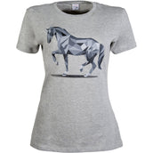 HKM T-Shirt Graphical Horse Grigio chiaro/Melange HKM T-Shirt Graphical Horse Grigio chiaro/Melange