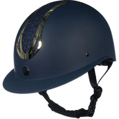 HKM Casco da equitazione Illusion Blu scuro/Oro HKM Casco da equitazione Illusion Blu scuro/Oro