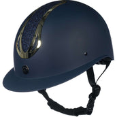 HKM Casco da equitazione Illusion Blu scuro/Oro HKM Casco da equitazione Illusion Blu scuro/Oro