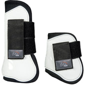 HKM Protettori per Tendini & Paraglomi Genua Set Bianco/Nero HKM Protettori per Tendini & Paraglomi Genua Set Bianco/Nero