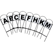 HORKA Lettere di dressage Nero HORKA Lettere di dressage Nero