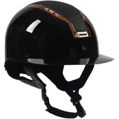 HORKA Casco da equitazione Gaudi Glossy Nero/Rosa HORKA Casco da equitazione Gaudi Glossy Nero/Rosa