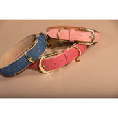 Kentucky Dogwear Collare per Cane Soft Vegan Leather Blu marino/beige Kentucky Dogwear Collare per Cane Soft Vegan Leather Blu marino/beige