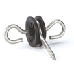 Agradi Power Isolatore per maniglia zincato 2 ganci 10 pezzi