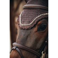 Kentucky Horsewear Copriorecchie Wellington Stone & Pearl Marrone scuro Kentucky Horsewear Copriorecchie Wellington Stone & Pearl Marrone scuro