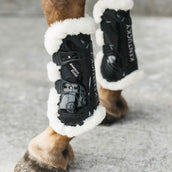Kentucky Horsewear Stinchiere Bamboo Elastic Vegan Sheepskin Nero Kentucky Horsewear Stinchiere Bamboo Elastic Vegan Sheepskin Nero
