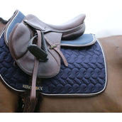 Kentucky Horsewear Sottosella Halfpad Assorbimento anatomico Navy/White/Brown Kentucky Horsewear Sottosella Halfpad Assorbimento anatomico Navy/White/Brown